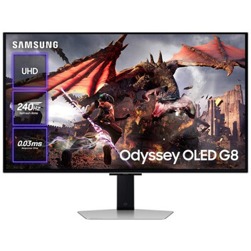 Monitor Samsung Odyssey OLED G8 LS32DG802SUXEN 32" OLED UltraHD 4K 240Hz FreeSync Premium Pro Monitor Samsung Odyssey OLED G8 LS32DG802SUXEN 32" OLED UltraHD 4K 240Hz FreeSync Premium Pro