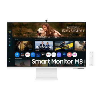 Monitor Samsung S32FM801UU 32" 4K UHD 60Hz VA Smart HDR10 Altura Ajustable Blanco Monitor Samsung S32FM801UU 32" 4K UHD 60Hz VA Smart HDR10 Altura Ajustable Blanco
