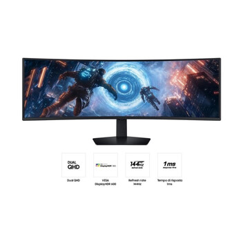 Monitor Samsung LS49FG912EUXEN 49" Dual QHD 144Hz VA Curvo FreeSync Premium Pro HDR600 USB-C