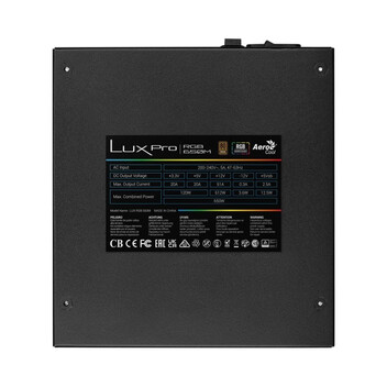 Aerocool LUXPRORGB650M Fuente Alimentación Semi-modular RGB 650W 80plus Bronze 88%