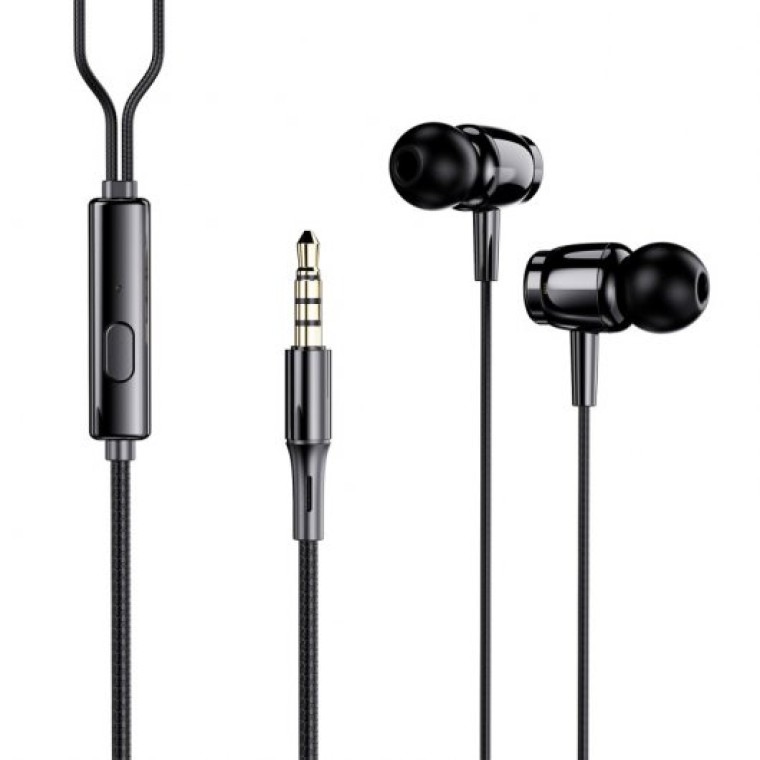 Contact LXAU35M01 Auriculares con Micrófono Jack 3.5mm Negros