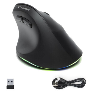 Bluestork Ergo Lumi Ratón Vertical Ergonómico Inalámbrico para Mano Derecha RGB 2400 DPI Negro Bluestork Ergo Lumi Ratón Vertical Ergonómico Inalámbrico para Mano Derecha RGB 2400 DPI Negro