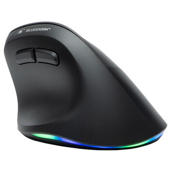 Bluestork Ergo Lumi Ratón Vertical Ergonómico Inalámbrico para Mano Derecha RGB 2400 DPI Negro Bluestork Ergo Lumi Ratón Vertical Ergonómico Inalámbrico para Mano Derecha RGB 2400 DPI Negro