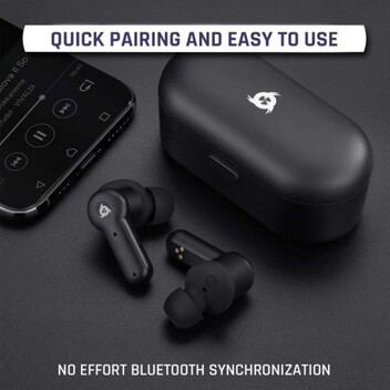 Klim Pods Auriculares Bluetooth Negros Klim Pods Auriculares Bluetooth Negros