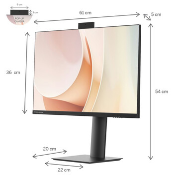 Monitor Thomson Supreme Business 27" LED IPS FullHD 100Hz Altavoces Altura Ajustable USB-C Webcam