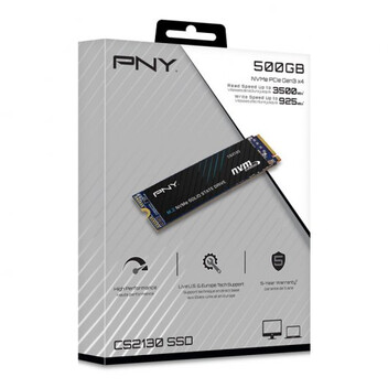 PNY CS2130 500GB SSD M.2 NVMe PCIe Gen3 x4 PNY CS2130 500GB SSD M.2 NVMe PCIe Gen3 x4