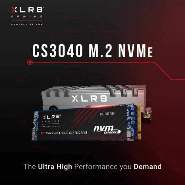 PNY XLR8 CS3040 SSD 1TB M.2 NVMe PCIe Gen4x4 con Disipador