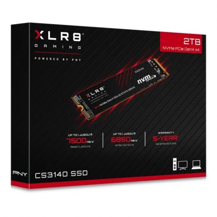 PNY XLR8 CS3140 SSD 2TB M.2 NVMe Gen4