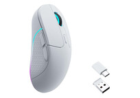 Ratón Keychron M3 Wireless Bluetooth 26000DPI Blanco RGB 5 Botones Ergonómico