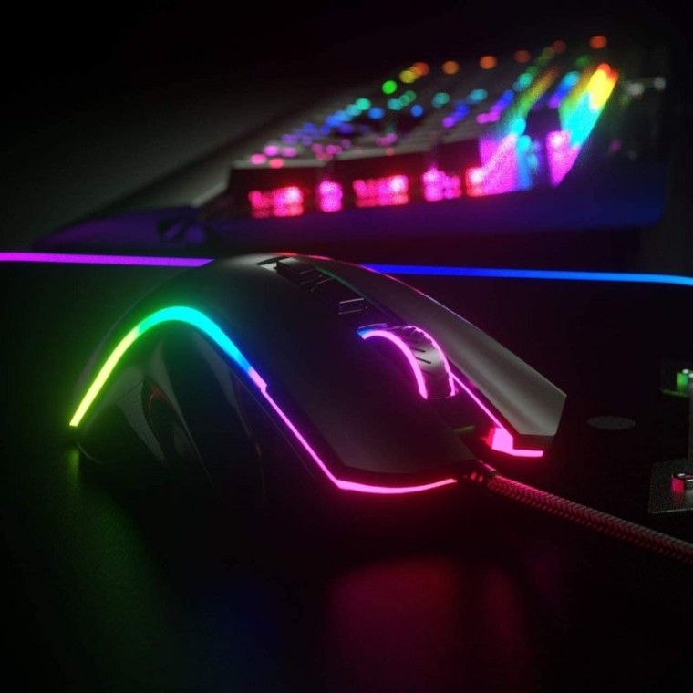 Redragon M607 Griffin RGB Ratón Gaming 7200 DPI Negro