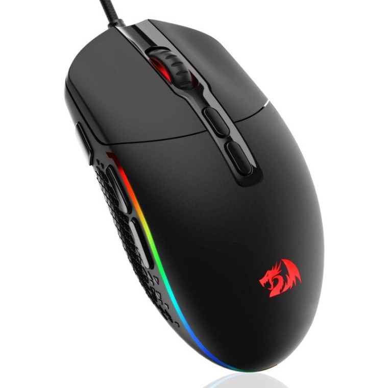 Redragon M719 Invader RGB Ratón Gaming 10000 DPI Negro