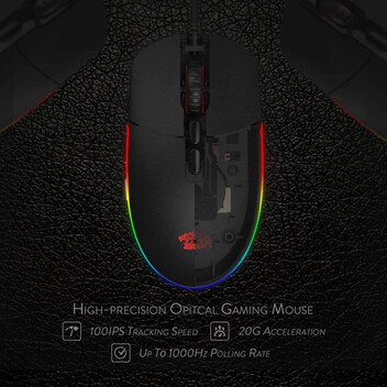 Redragon M719 Invader RGB Ratón Gaming 10000 DPI Negro Redragon M719 Invader RGB Ratón Gaming 10000 DPI Negro