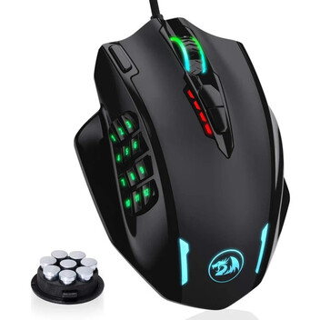 Redragon M908 Impact RGB Ratón Gaming 12400 DPI Negro Redragon M908 Impact RGB Ratón Gaming 12400 DPI Negro