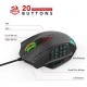 Redragon M908 Impact RGB Ratón Gaming 12400 DPI Negro