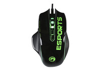 Scorpion G938 Ratón Gaming 4000 DPI Negro/Verde