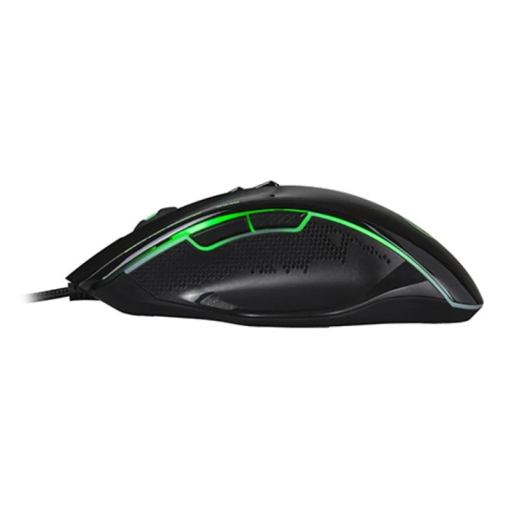 Scorpion G938 Ratón Gaming 4000 DPI Negro/Verde