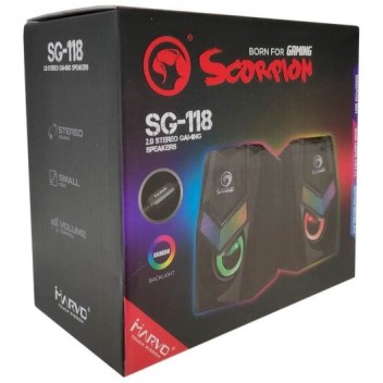 Scorpion MA-SG118 Altavoces 2.0 6W Scorpion MA-SG118 Altavoces 2.0 6W