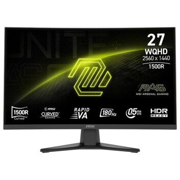Monitor MSI MAG 275CQFDE E18 27" Wide Quad HD 180Hz VA Curvo 0,5ms HDR VESA Monitor MSI MAG 275CQFDE E18 27" Wide Quad HD 180Hz VA Curvo 0,5ms HDR VESA