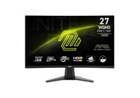 Monitor MSI 27″ 2560x1440 180Hz VA Curvo 1500R HDR FreeSync Sin Marco