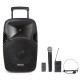 Fonestar MALIBU-212P Altavoz Portátil con 2 Micrófonos Inalámbricos 40W RMS Negro