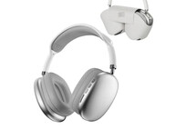 Klack Pro Max Auriculares Inalambricos Bluetooth de Diadema con Funda Blancos