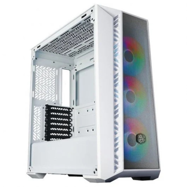 Cooler Master MasterBox MB520 Mesh Midi Tower ARGB Cristal Templado USB-C/3.2 Blanca