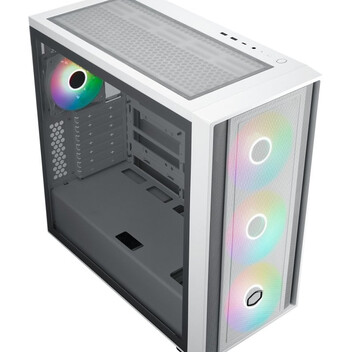 Torre PC Cooler Master MasterBox 600 RGB Full Tower Cristal Templado USB-C Blanca Torre PC Cooler Master MasterBox 600 RGB Full Tower Cristal Templado USB-C Blanca