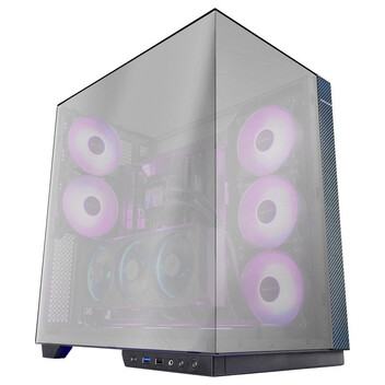 Torre PC Mars Gaming Mc-3gf Torre Atx Triple Cristal Cromado 2 Ventiladores Argb 120mm Usb-c Negro