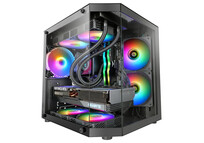 Torre PC Mars Gaming Mc-3tlite Caja Gaming Microatx Triple Cristal Templado Ventilador Frgb 120mm Ne