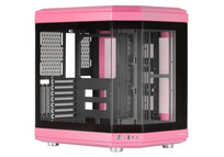 Mars Gaming MC-3T Semitorre ATX Triple Cristal Templado 3x Slots PCI Verticales USB-C 3.0 Rosa