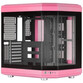 Mars Gaming MC-3T Semitorre ATX Triple Cristal Templado 3x Slots PCI Verticales USB-C 3.0 Rosa