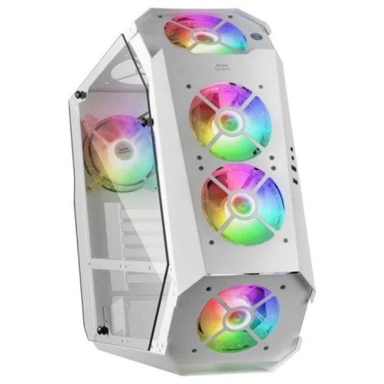 Mars Gaming MC51W Cristal Templado USB 3.0 Blanca