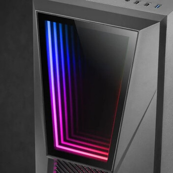 Mars Gaming MC777 Infinity Mirror ARGB Cristal Templado USB 3.0 Negra Mars Gaming MC777 Infinity Mirror ARGB Cristal Templado USB 3.0 Negra