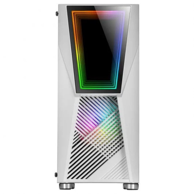 Mars Gaming MC777 Infinity Mirror ARGB Cristal Templado USB 3.0 Blanca