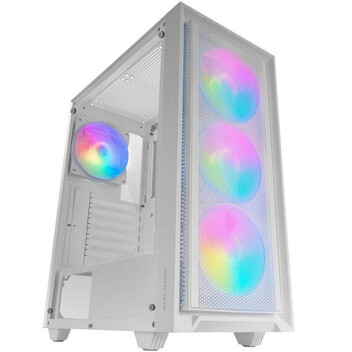 Torre PC Mars Gaming MC-AIR Caja Gaming ATX 4x Ventiladores FRGB 12cm Frontal Mesh Cristal Templado