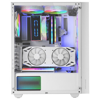 Torre PC Mars Gaming MC-AIR Caja Gaming ATX 4x Ventiladores FRGB 12cm Frontal Mesh Cristal Templado