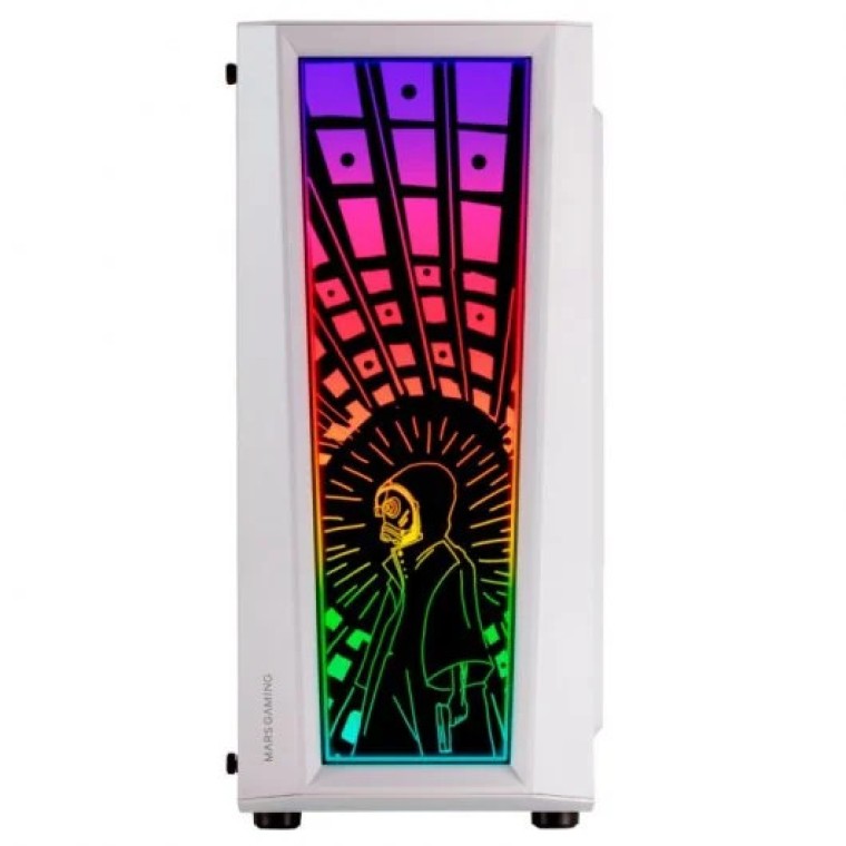 Mars Gaming MC-ART FRGB Cristal Templado USB 3.0 Blanca