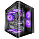 Torre PC Mars Gaming MC-CURV Caja Gaming Atx Triple Cristal Templado Curvado Doble Cámara USB-C Negr