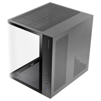 Torre PC Mars Gaming MC-CURV Caja Gaming Atx Triple Cristal Templado Curvado Doble Cámara USB-C Negr