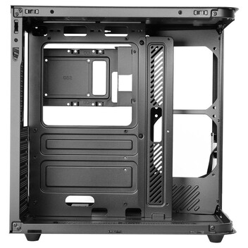 Torre PC Mars Gaming MC-CURV Caja Gaming Atx Triple Cristal Templado Curvado Doble Cámara USB-C Negr