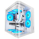 Torre PC Mars Gaming MC-CURV Caja Gaming Atx Triple Cristal Templado Curvado Doble Cámara USB-C Blan