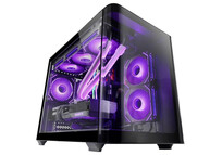 Torre PC Mars Gaming MC-FUSIONM Caja Gaming Micro-ATX Cristal Templado Continuo Curvo Doble Cámara N