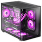 Torre PC Mars Gaming MC-FUSIONM Caja Gaming Micro-ATX Cristal Templado Continuo Curvo Doble Cámara N