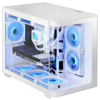 Torre PC Mars Gaming MC-FUSIONM Caja Gaming Micro-ATX Cristal Templado Continuo Curvo Doble Cámara B