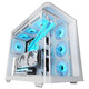 Torre PC Mars Gaming MC-FUSION Gaming ATX Cristal Templado Continuo Curvo Doble Cámara Blanco