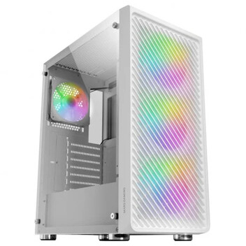 Mars Gaming MC-F ARGB Semi Tower Cristal Templado USB 3.2 Blanca Mars Gaming MC-F ARGB Semi Tower Cristal Templado USB 3.2 Blanca
