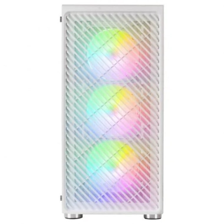 Mars Gaming MC-F ARGB Semi Tower Cristal Templado USB 3.2 Blanca