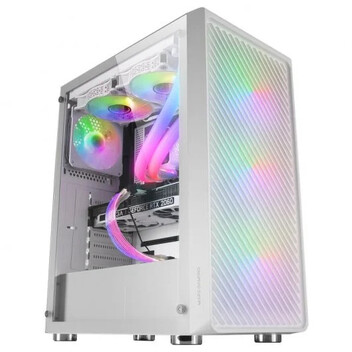 Mars Gaming MC-F ARGB Semi Tower Cristal Templado USB 3.2 Blanca Mars Gaming MC-F ARGB Semi Tower Cristal Templado USB 3.2 Blanca