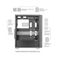 Mars Gaming MC-F ARGB Semi Tower Cristal Templado USB 3.2 Blanca Mars Gaming MC-F ARGB Semi Tower Cristal Templado USB 3.2 Blanca