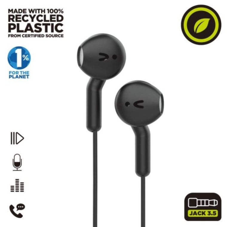 Muvit For Change E56 Auriculares Estéreo 3.5mm Negro